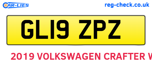 GL19ZPZ are the vehicle registration plates.