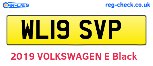 WL19SVP are the vehicle registration plates.