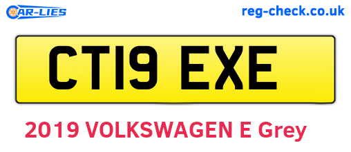 CT19EXE are the vehicle registration plates.