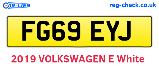FG69EYJ are the vehicle registration plates.
