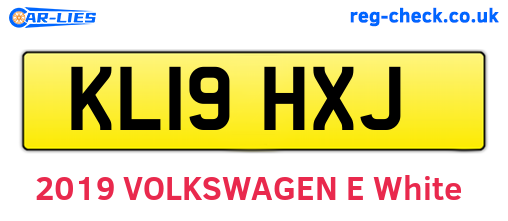 KL19HXJ are the vehicle registration plates.
