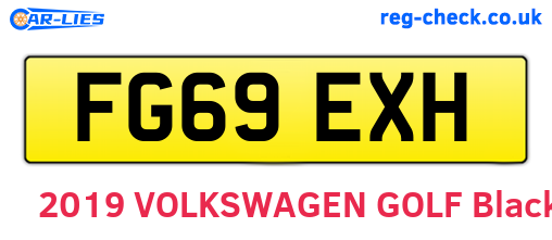 FG69EXH are the vehicle registration plates.
