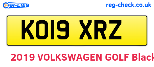 KO19XRZ are the vehicle registration plates.