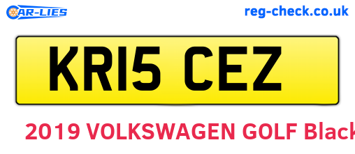KR15CEZ are the vehicle registration plates.
