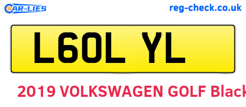 L60LYL are the vehicle registration plates.