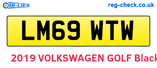 LM69WTW are the vehicle registration plates.