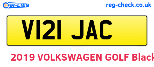 V121JAC are the vehicle registration plates.