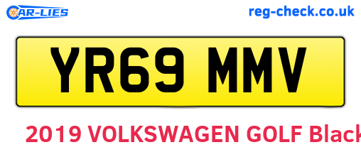 YR69MMV are the vehicle registration plates.