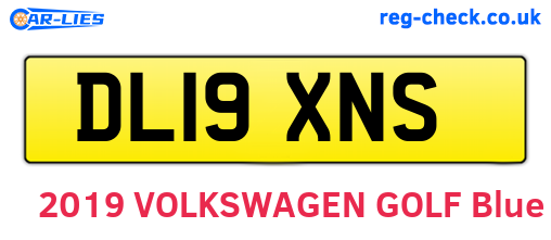 DL19XNS are the vehicle registration plates.