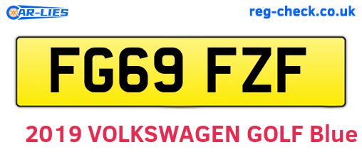 FG69FZF are the vehicle registration plates.