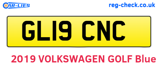 GL19CNC are the vehicle registration plates.