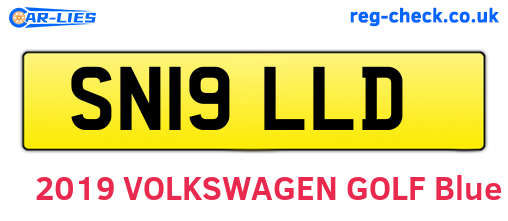 SN19LLD are the vehicle registration plates.