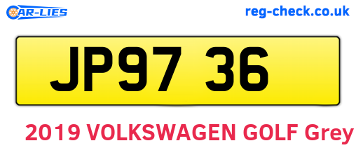 JP9736 are the vehicle registration plates.