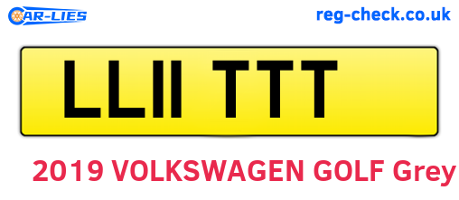 LL11TTT are the vehicle registration plates.