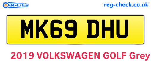 MK69DHU are the vehicle registration plates.