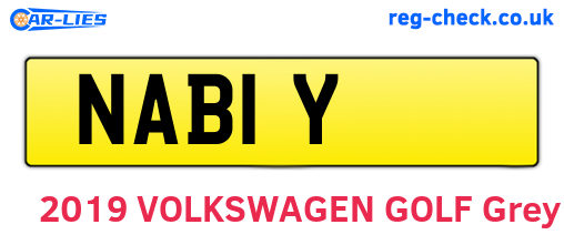 NAB1Y are the vehicle registration plates.