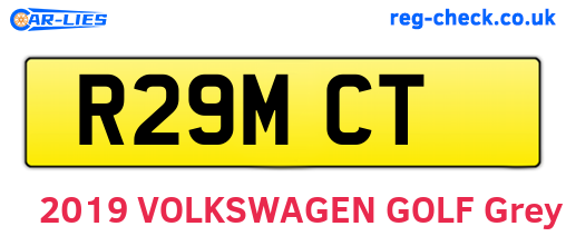 R29MCT are the vehicle registration plates.
