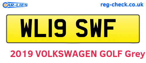 WL19SWF are the vehicle registration plates.