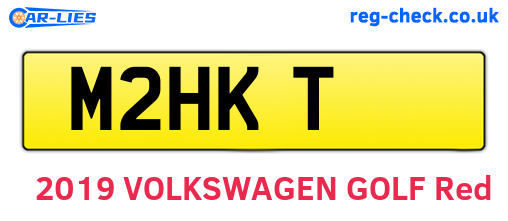 M2HKT are the vehicle registration plates.
