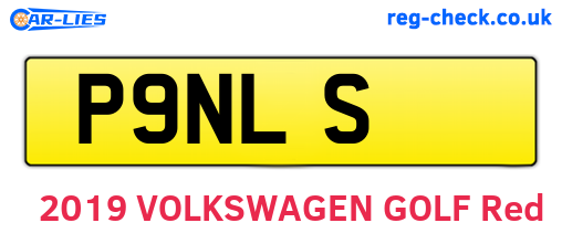 P9NLS are the vehicle registration plates.