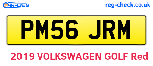 PM56JRM are the vehicle registration plates.