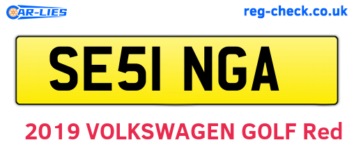 SE51NGA are the vehicle registration plates.