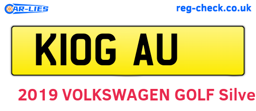 K10GAU are the vehicle registration plates.