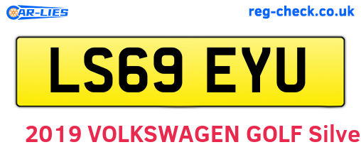 LS69EYU are the vehicle registration plates.
