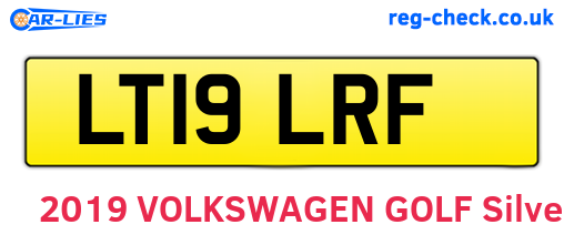 LT19LRF are the vehicle registration plates.