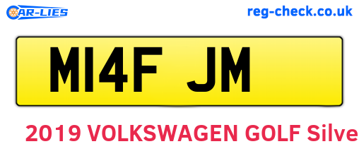 M14FJM are the vehicle registration plates.