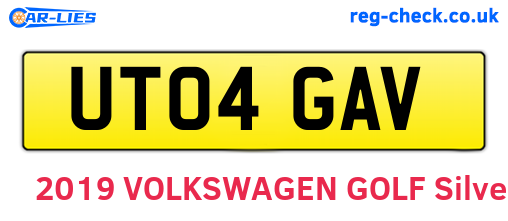 UT04GAV are the vehicle registration plates.
