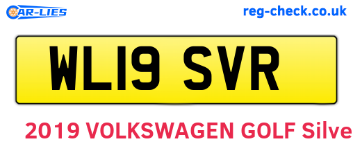 WL19SVR are the vehicle registration plates.