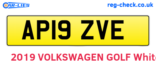 AP19ZVE are the vehicle registration plates.