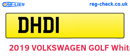DHD1 are the vehicle registration plates.
