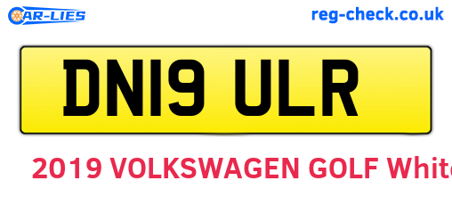 DN19ULR are the vehicle registration plates.