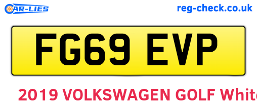 FG69EVP are the vehicle registration plates.