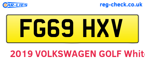 FG69HXV are the vehicle registration plates.
