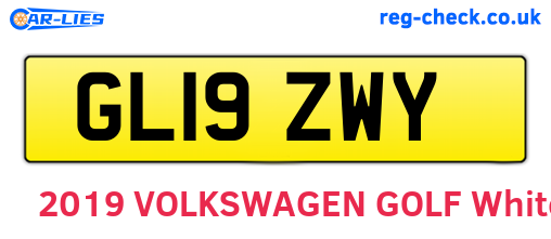 GL19ZWY are the vehicle registration plates.