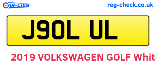 J90LUL are the vehicle registration plates.