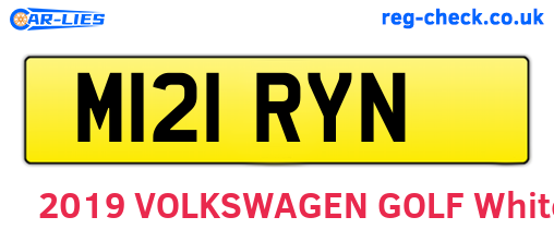 M121RYN are the vehicle registration plates.