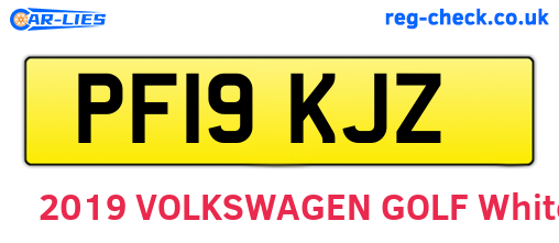 PF19KJZ are the vehicle registration plates.