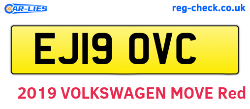 EJ19OVC are the vehicle registration plates.