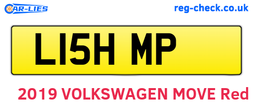 L15HMP are the vehicle registration plates.