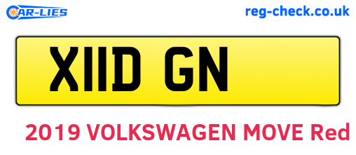 X11DGN are the vehicle registration plates.