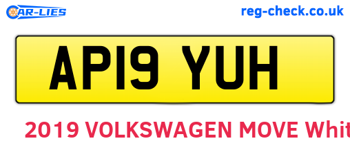 AP19YUH are the vehicle registration plates.