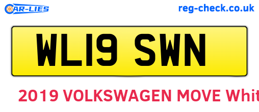WL19SWN are the vehicle registration plates.