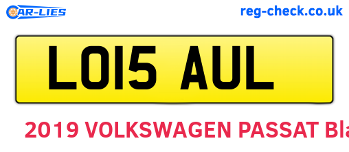 LO15AUL are the vehicle registration plates.