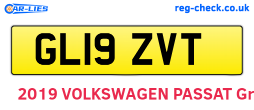 GL19ZVT are the vehicle registration plates.