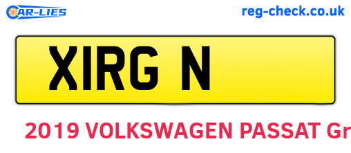 X1RGN are the vehicle registration plates.