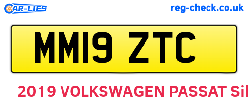 MM19ZTC are the vehicle registration plates.